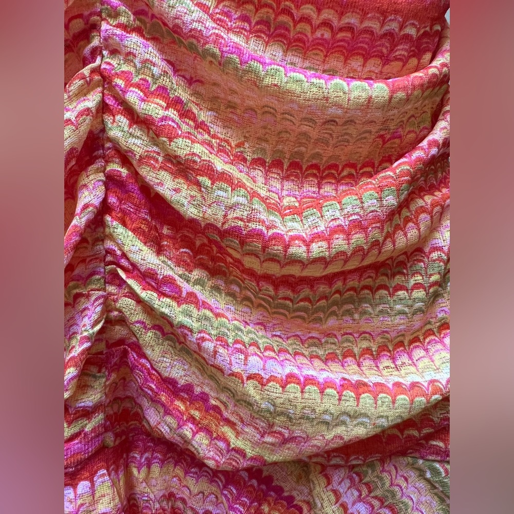 🧡 NWT! Orange Lettuce Trim Dress - Picture 4 of 7